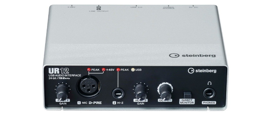 兼容iPad/Mac/PC，实现高品质录音的Steinberg USB音频接口UR12发布